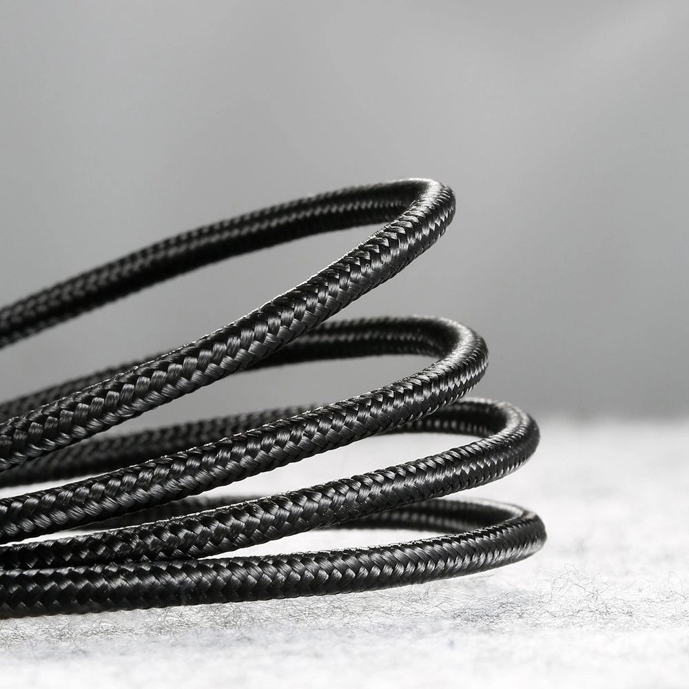 Baseus Cafule Cable holdbar nylon kabel USB / micro USB 2A 3M sort-grå (CAMKLF-HG1)