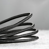 Baseus Cafule Cable holdbar nylon kabel USB / micro USB 2A 3M sort-grå (CAMKLF-HG1)