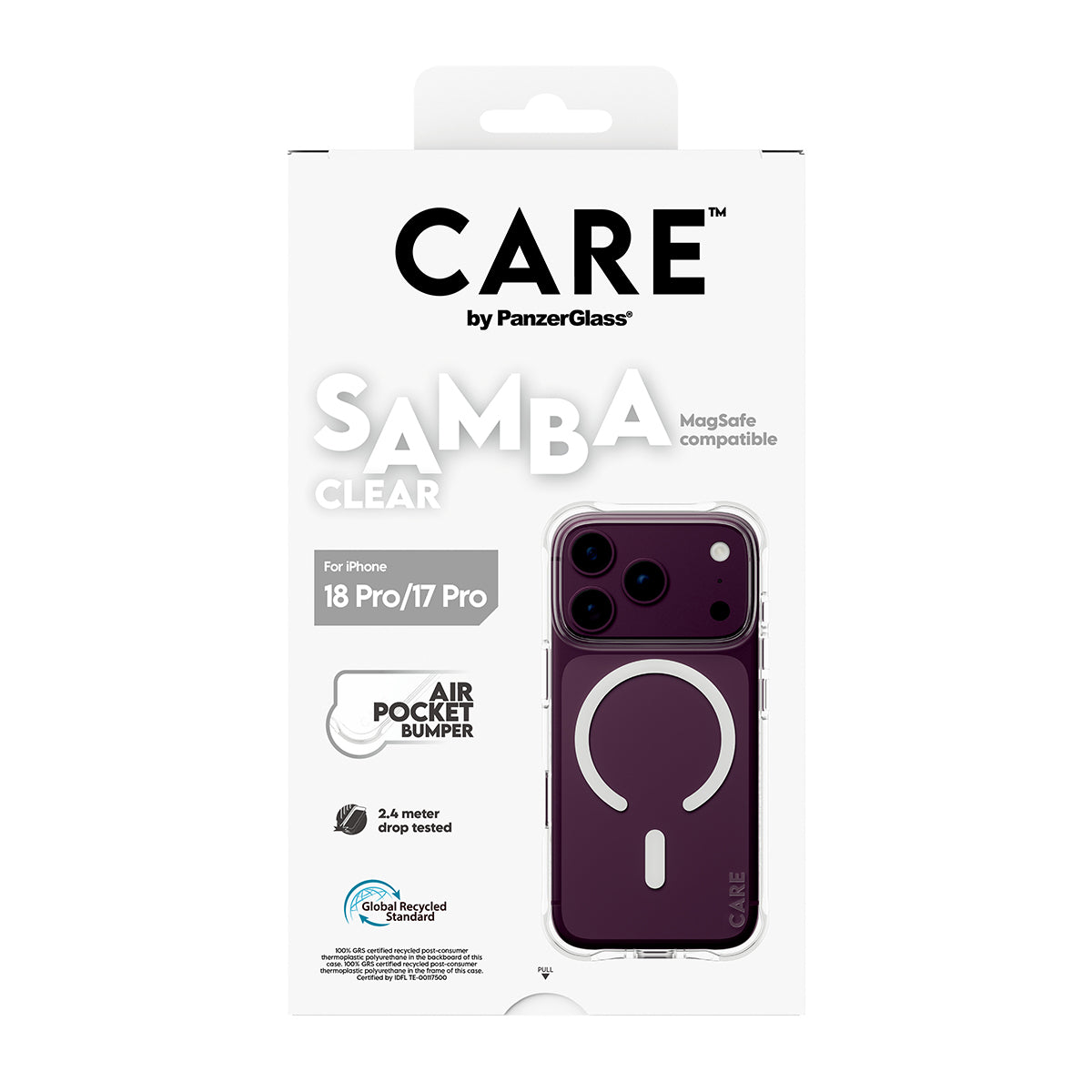 CARE by PanzerGlass Samba Beskyttelsescover Termoplastisk polyuretan (TPU) Apple iPhone 17 Pro, 18 Pro