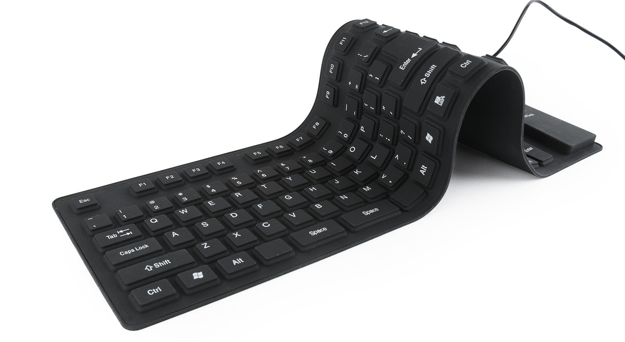 Gembird KB-109F-B tastatur USB + PS/2 QWERTY Sort
