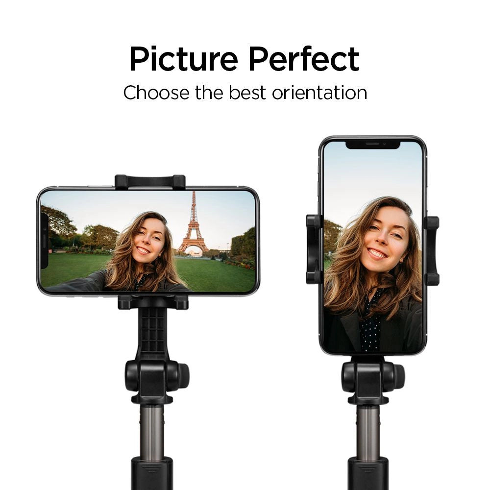 Selfie stick Spigen S540W Bluetooth med stativ - sort