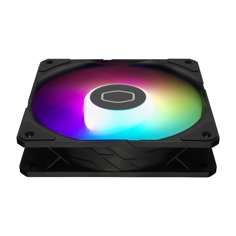 Cooler Master SickleFlow Edge 120 ARGB 3-i-1-ventilator (sort)