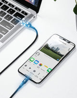Baseus CATLKLF-G1 Lightning - USB-C PD QC kabel 18W 480Mb/s 1m - sort og grå