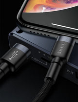 Baseus CATLKLF-G1 Lightning - USB-C PD QC kabel 18W 480Mb/s 1m - sort og grå