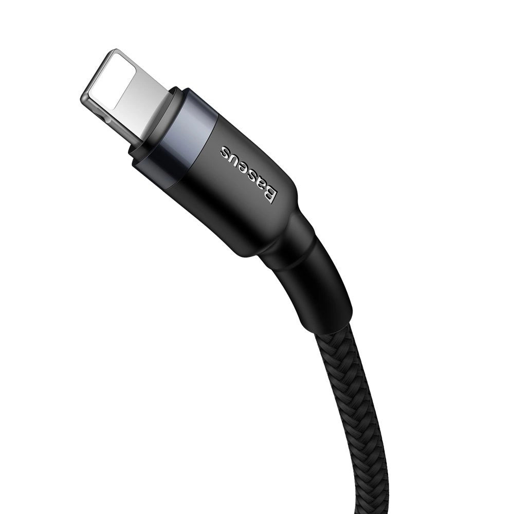 Baseus CATLKLF-G1 Lightning - USB-C PD QC kabel 18W 480Mb/s 1m - sort og grå