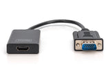 Digitus DA-70473 videokabel adapter 0,15 m VGA (D-Sub) Sort