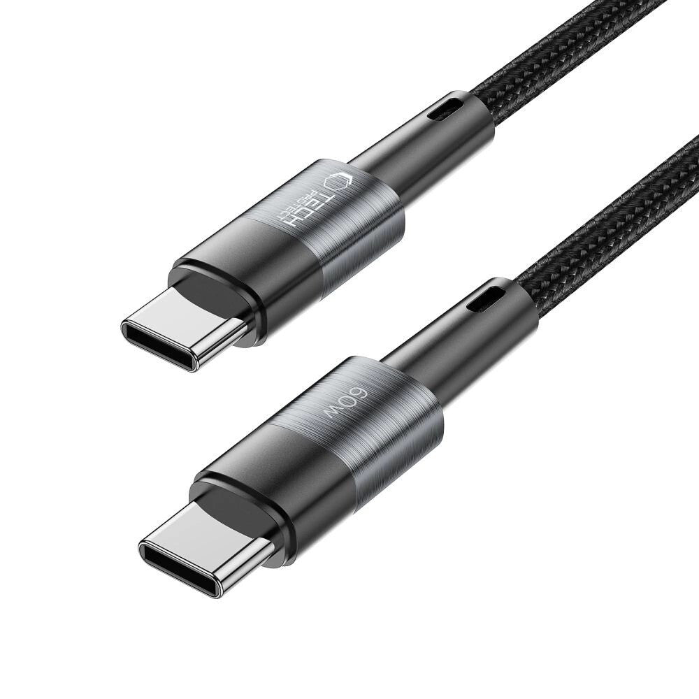 Tech-Protect 5906203699469 USB-kabel 1 m USB C 0,48 Gbit/sek. 60 W Grå