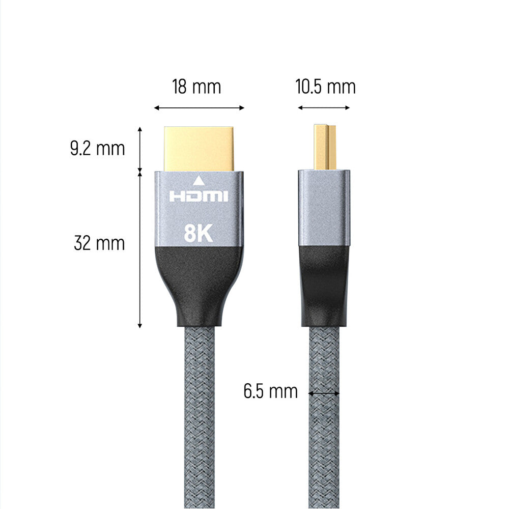 Wozinsky 5907769300905 HDMI-kabel 5 m HDMI Type A (Standard) Sølv