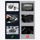 Baseus CRDYQ-01 splitter 2x cigarettelægger stikkontakt 80W 2x USB-A 3.1A - sort