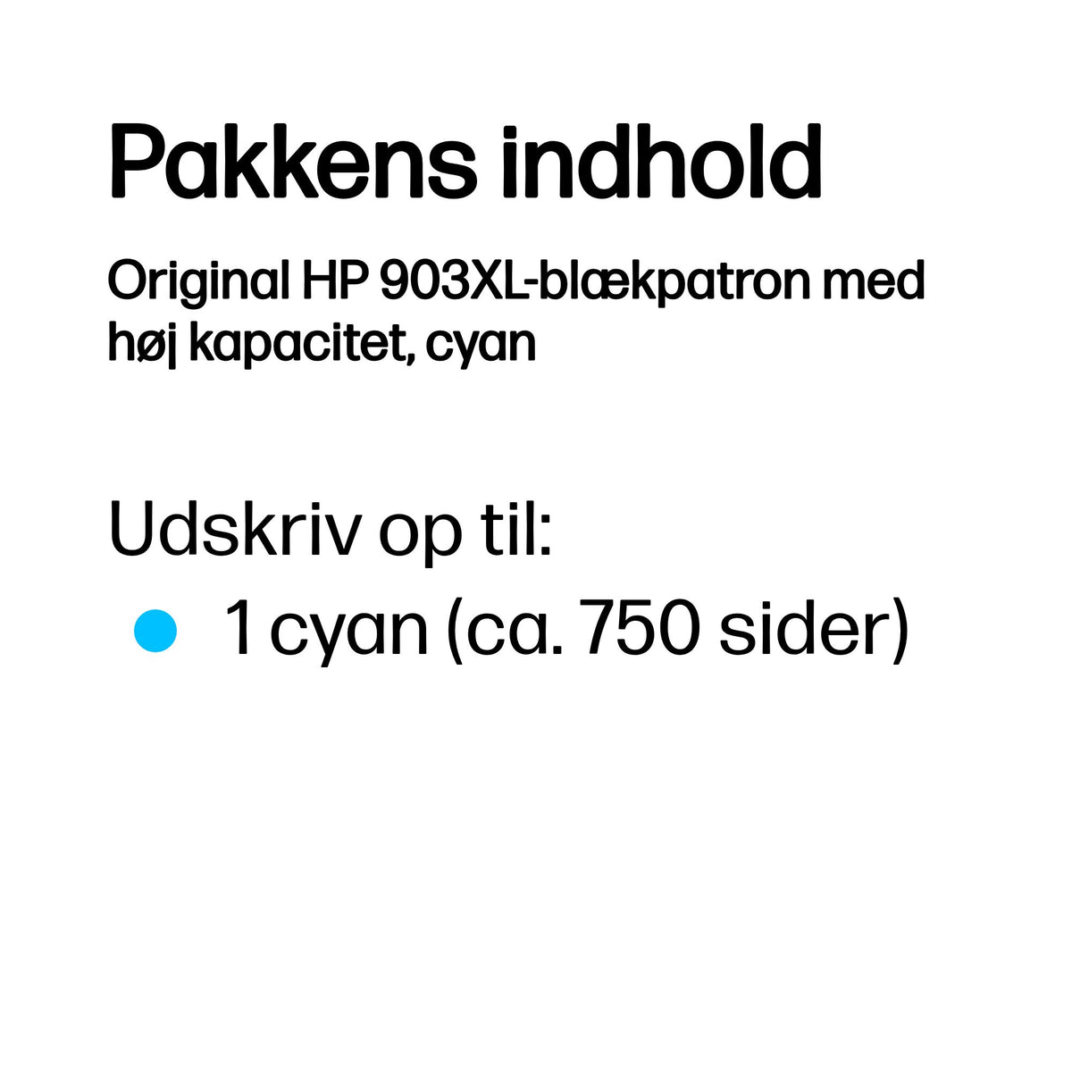 HP 903XL High Yield Cyan Original Cyan