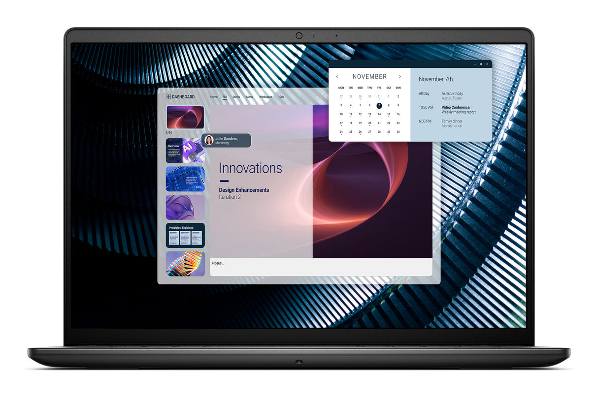 DELL Pro 14 Essential PV14250 Intel Core 7 150U Laptop 35,6 cm (14") Full HD+ 16 GB DDR5-SDRAM 512 GB SSD Wi-Fi 6 (802.11ax) Windows 11 Pro Nordisk Sort