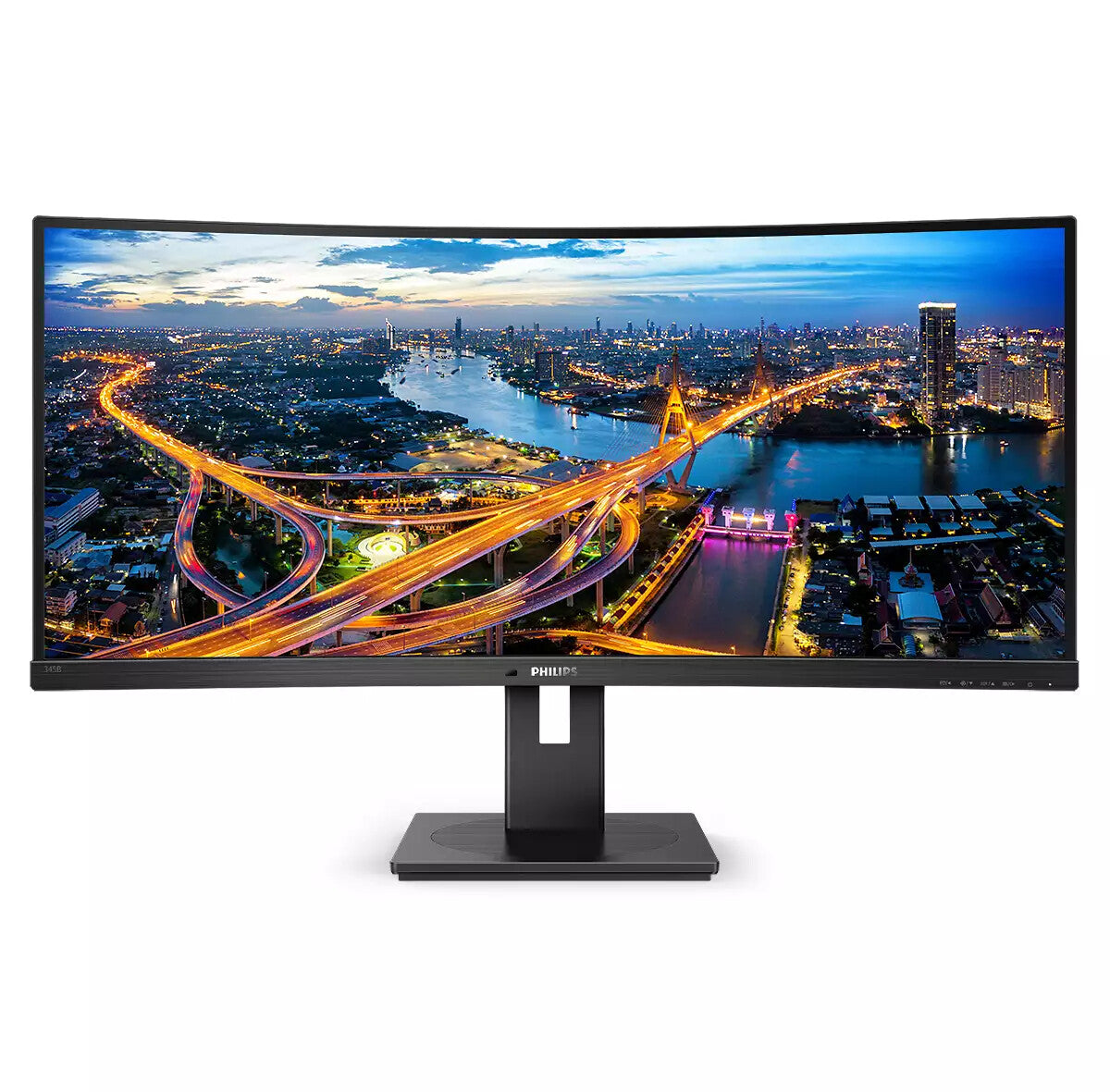 Philips B Line 345B1C/00 computerskærm 86,4 cm (34") 3440 x 1440 pixel Quad HD LCD Sort