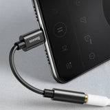 Baseus L54 adapter for USB-C headphones / mini jack 3.5mm DAC 24 bit 48 KHz - black