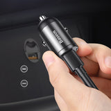 Baseus Tiny Star mini smart USB biloplader 30W Quick Charge 3.0 grå (VCHX-A0G)