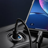 Baseus Tiny Star mini smart USB biloplader 30W Quick Charge 3.0 grå (VCHX-A0G)