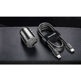 Baseus Tiny Star mini smart USB biloplader 30W Quick Charge 3.0 grå (VCHX-A0G)