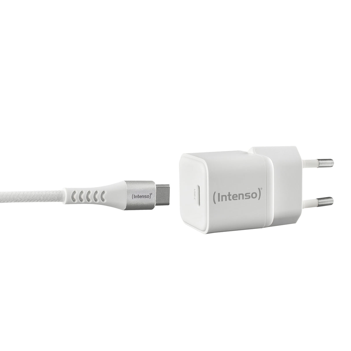 Intenso 7803042 oplader til mobil enhed Universel Hvid Vekselstrøm Hurtig opladning Indendørs