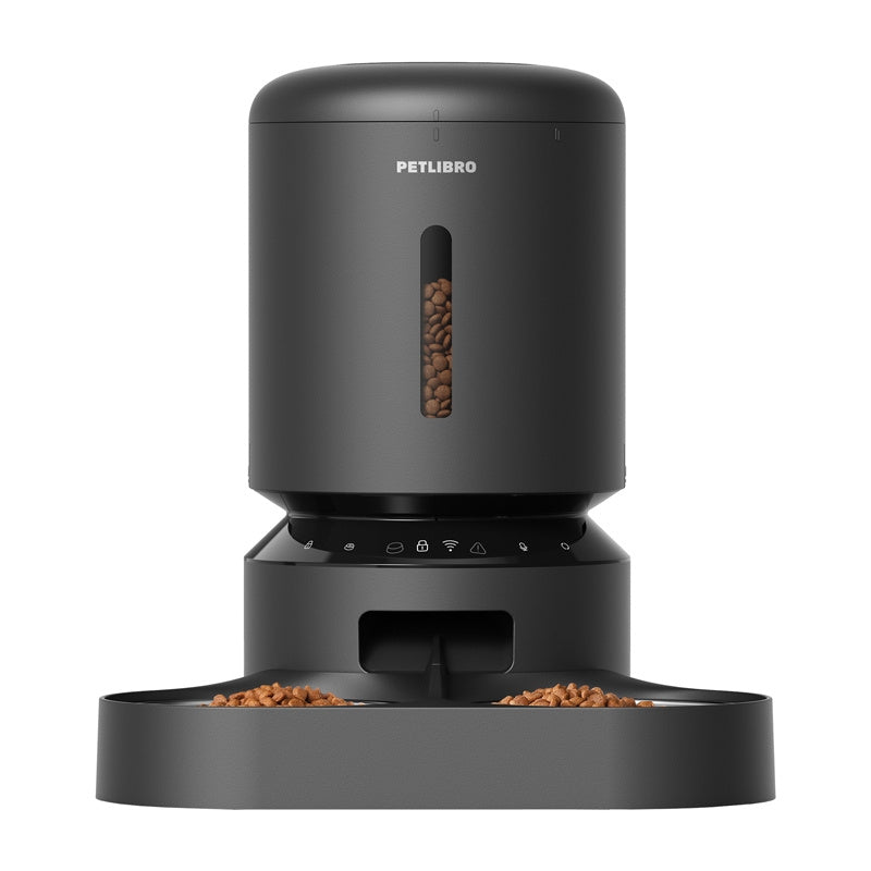 Petlibro Granary madspenser med dobbelt skål, Wifi, 5L (sort)