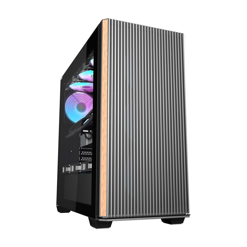 Darkflash DS900WS computercase (sort) + 4 fans