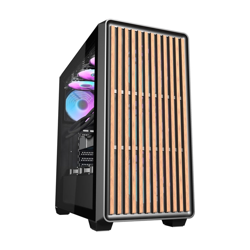 Darkflash DS900WD computercase (sort) + 4 fans