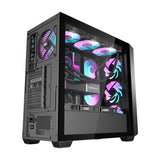 Darkflash DS900WD computercase (sort) + 4 fans