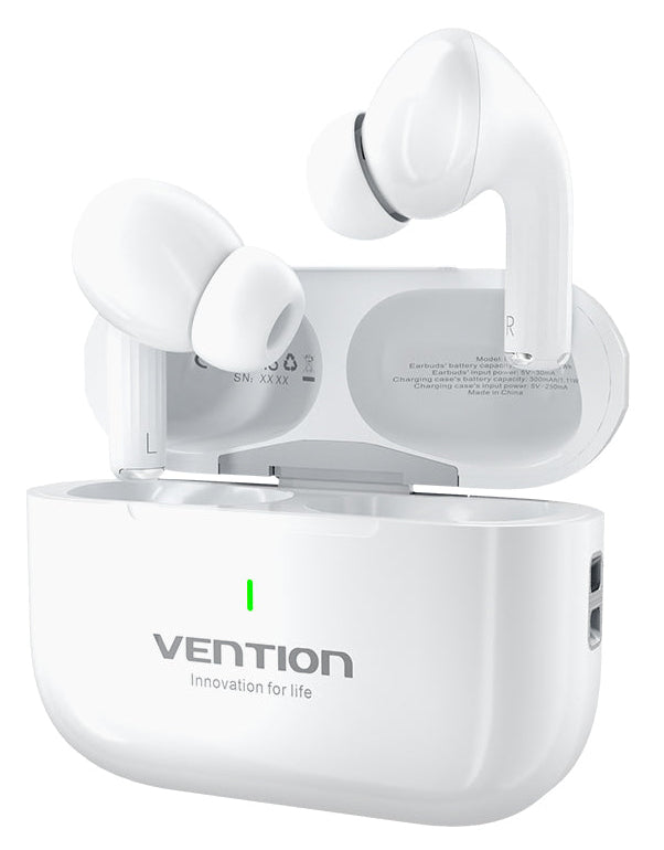 Vention Echo Lite E11 Headset True Wireless Stereo (TWS) Open-ear Opkald/musik USB Type-C Bluetooth Hvid