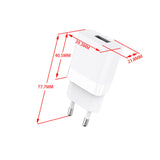 Gear Lader 220V 1xUSB 2,4A Hvid Lightning Kabel 1m MFI C89