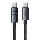Mcdodo CA-5610 USB-C til USB-C kabel, 100W, LED-skærm, 1,2m