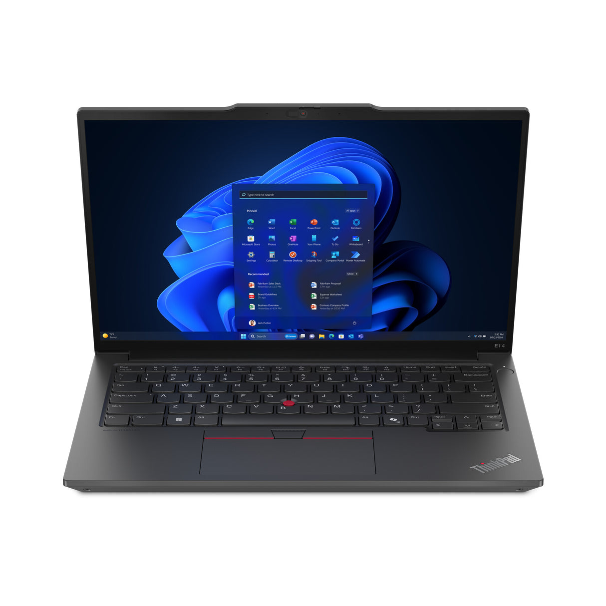 Lenovo ThinkPad E14 Gen 6 (Intel) Intel Core Ultra 5 125U Laptop 35,6 cm (14") WUXGA 16 GB DDR5-SDRAM 512 GB SSD Wi-Fi 6E (802.11ax) Windows 11 Pro Nordisk Sort