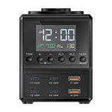 Blitzwolf BW-FW10 vækkeur med oplader 2xUSB-A, 4xUSB-C, 240W