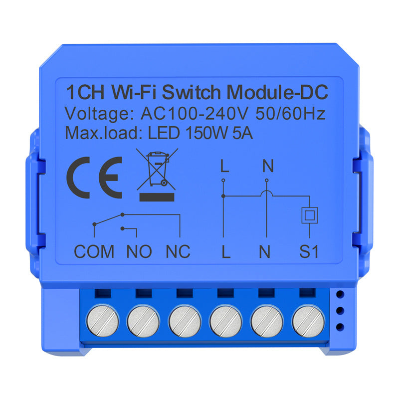1-kanals WiFi-switch-modul med spændingsfri kontakt Avatto WSM16-DC32V-1