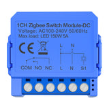 Avatto ZWSM16-DC-1 intelligent 1-kanals ZigBee-switch-modul med spændingsfri DC-kontakt