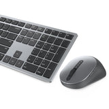 DELL KM7321W tastatur Mus inkluderet Kontor RF trådløs + Bluetooth QWERTY US International Grå, Titanium