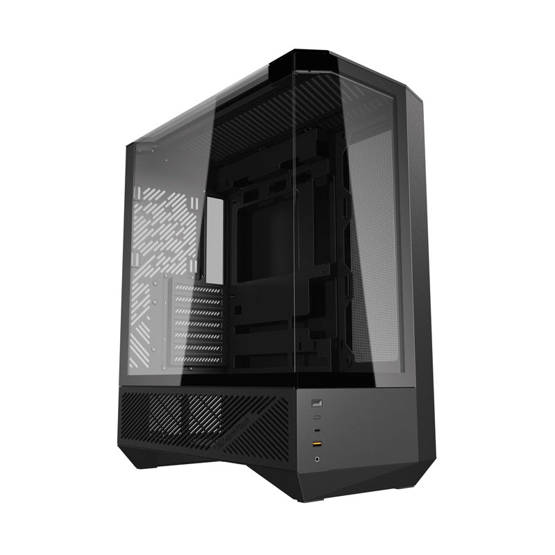Darkflash DY460 computerkasse (sort) + 4 ARGB-ventilatorer