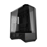 Darkflash DY460 computerkasse (sort) + 4 ARGB-ventilatorer