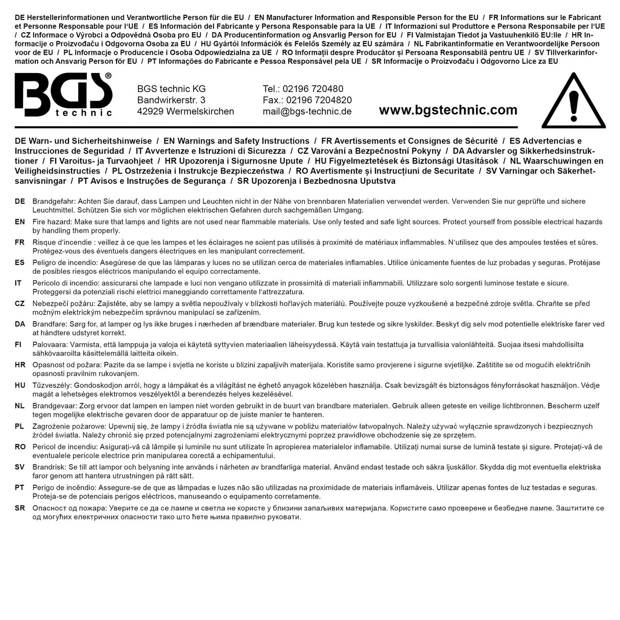 BGS technic Cordless Bendy Lamp