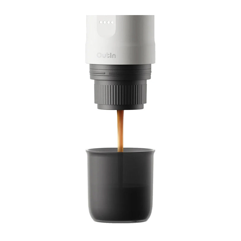 Outin Nano 7500mAh bærbar kaffemaskine (hvid)