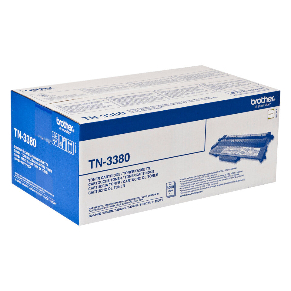 Brother TN-3380 tonerpatron 1 stk Original Sort