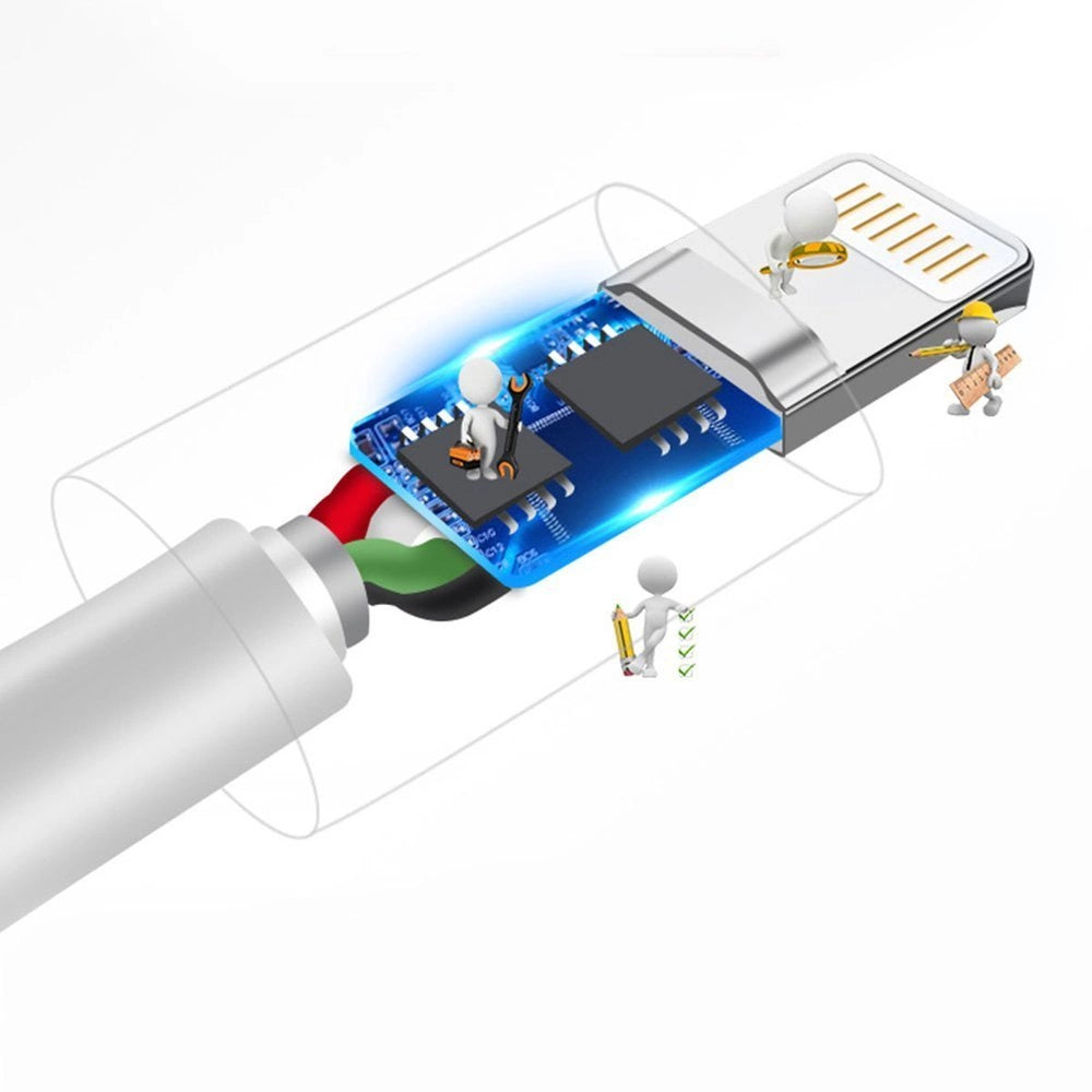 Dudao kabel USB / Lightning 3A 1m hvid (L1L hvid)