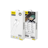 Dudao USB / Lightning 3A 1m hvidt kabel (L2L 1m hvidt)