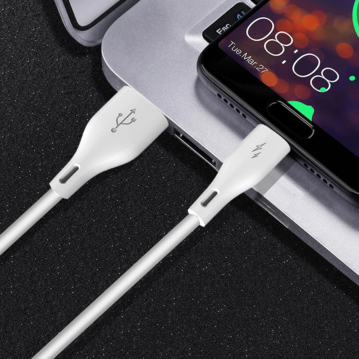Dudao L2L USB-A / Lightning 3A Kabel 2m - Hvid