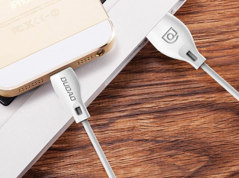 Dudao kabel USB / Lightning 2.1A kabel 2m hvid (L4L 2m hvid)