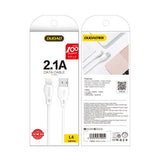Dudao kabel USB / Lightning 2.1A kabel 2m hvid (L4L 2m hvid)