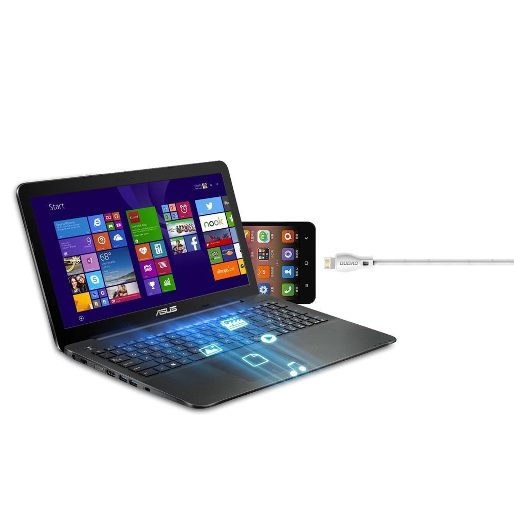 Dudao kabel micro USB kabel 2,4A 2m hvid (L4M 2m hvid)