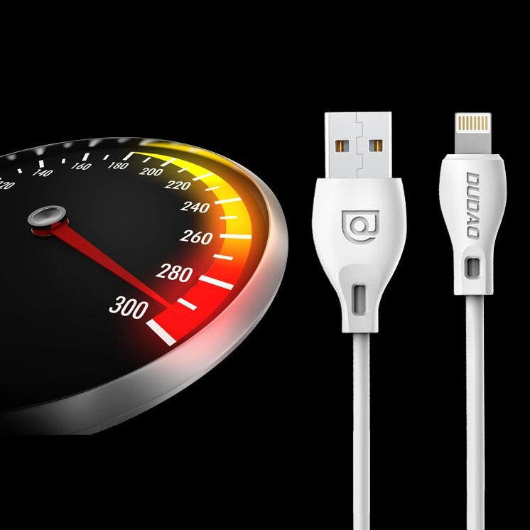 Dudao kabel micro USB kabel 2,4A 2m hvid (L4M 2m hvid)