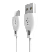Dudao kabel USB type C 2.1A 1m hvid (L4T 1m hvid)