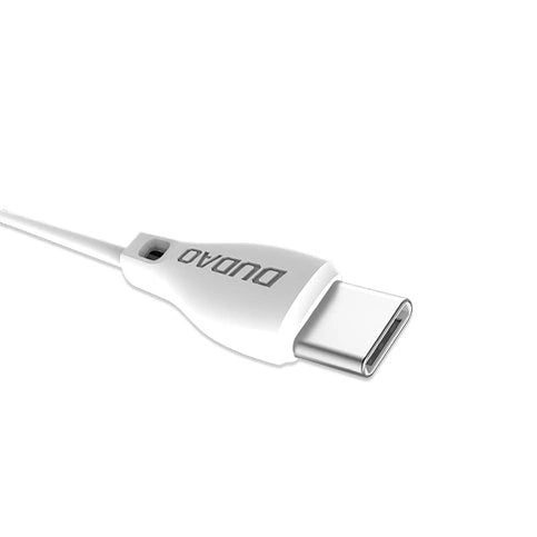 Dudao kabel USB type C 2.1A 1m hvid (L4T 1m hvid)