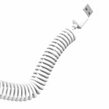 Dudao bil kit oplader 2x USB 2.4A + kabel USB 3in1 Lightning / Type C / micro USB kabel hvid (R7 hvid)