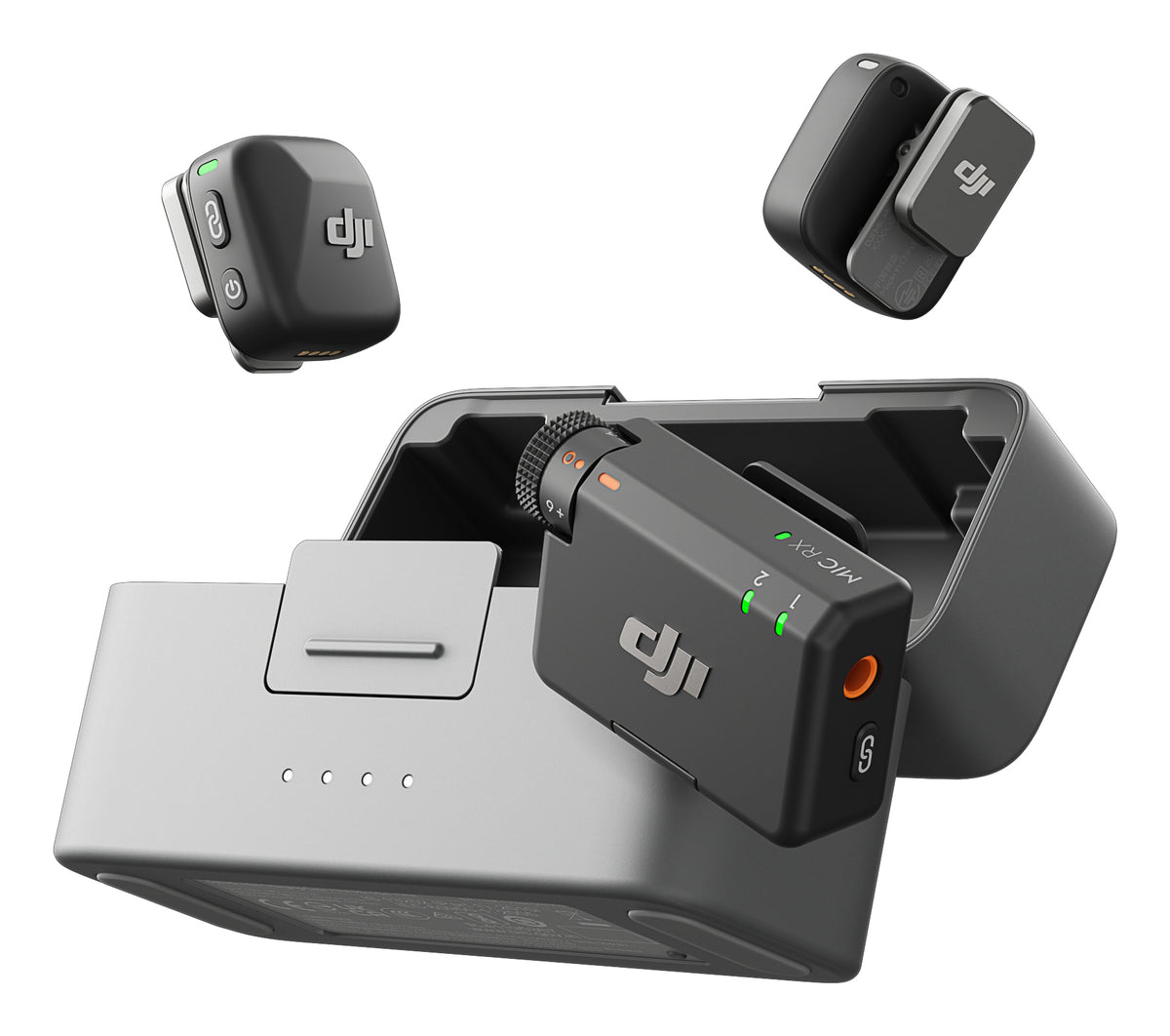 DJI Mic Mini Trådløst mikrofonsystem Trådløs Sort