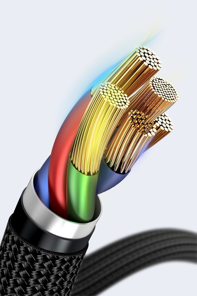 Baseus CATKLF-ALG1 USB-C - USB-C PD QC kabel 100W 5A 2m - grå